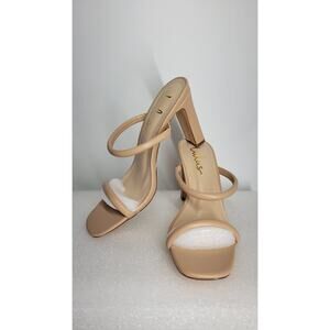 Lulus Xenya Light Nude High Heel Sandals Size 6.5